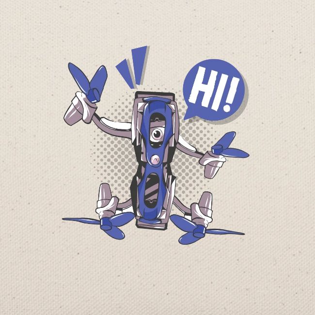 Quadcopter Robot Says "Hi"