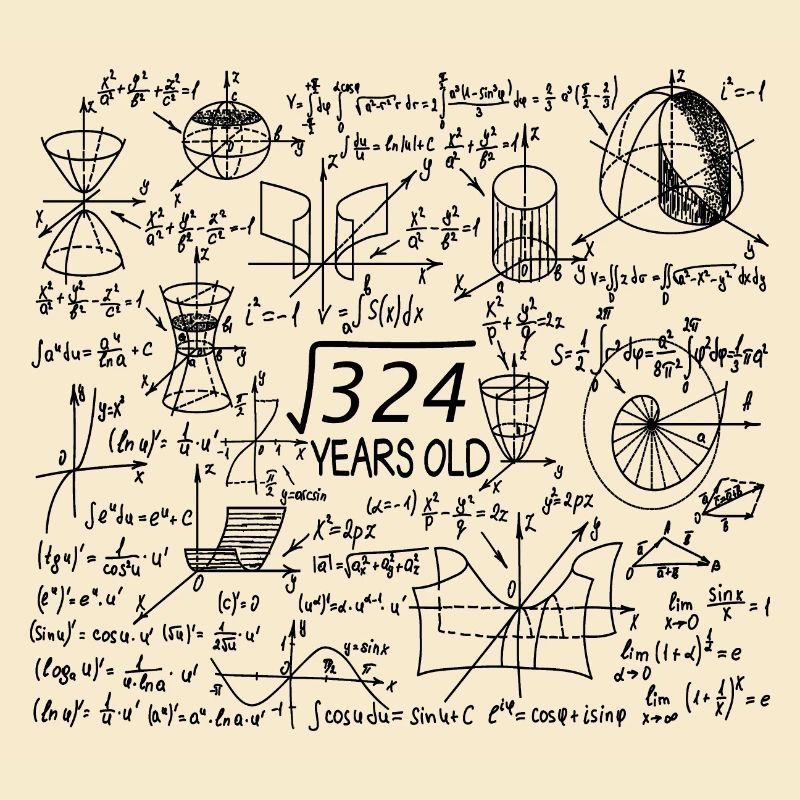 18th Birthday Math Math Student Mathefan