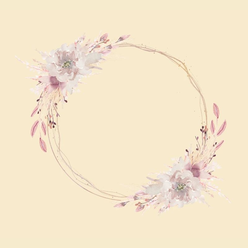 Boho Blumenkranz personalisierbar