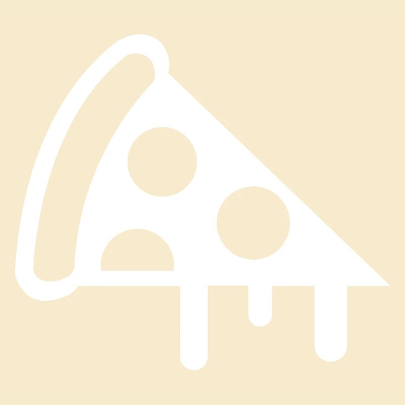 Silhouette de l’icône de la pizza