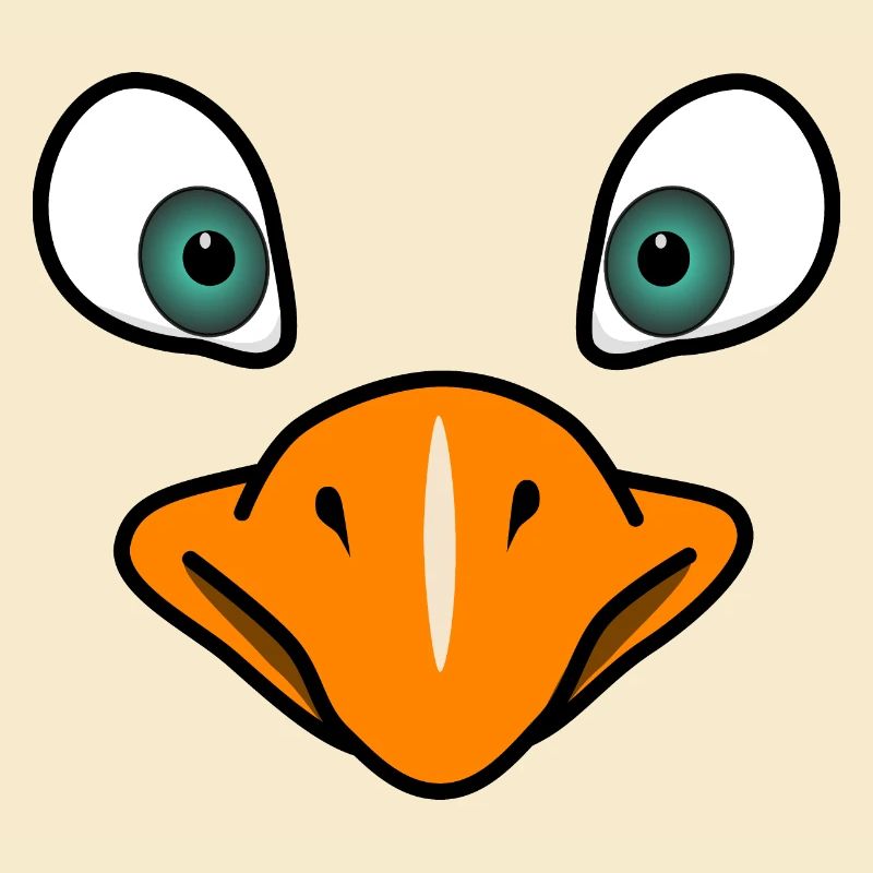 Bird's face