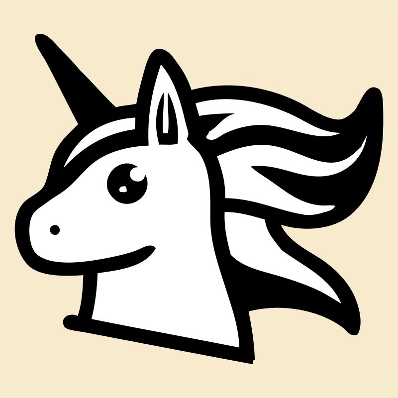 Cute comic-style unicorn