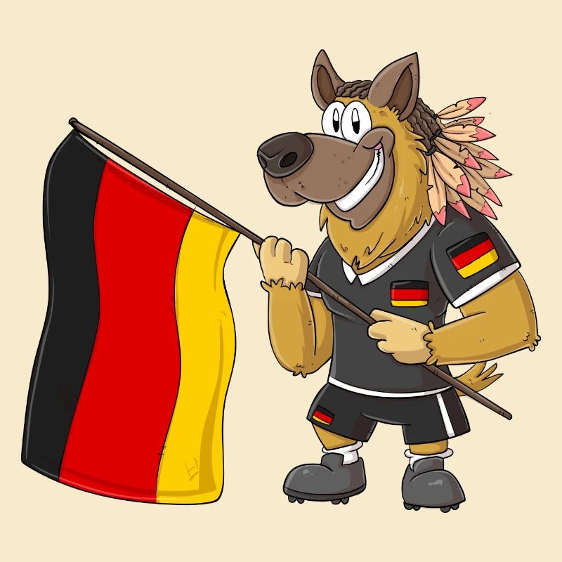 Echter Deutscher Fan Hund