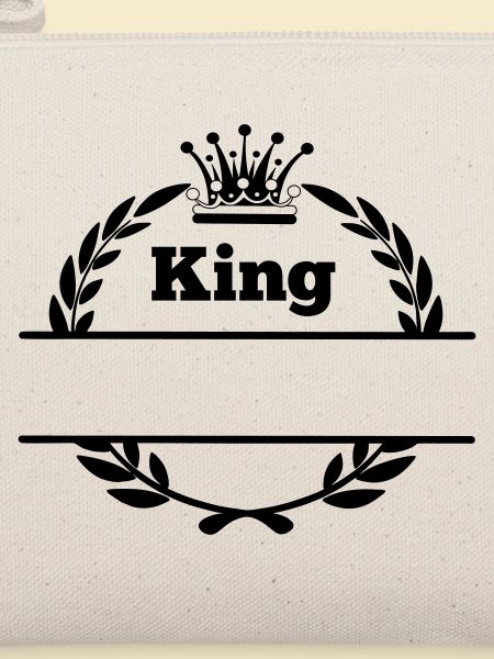 König in Lorbeerkranz und Krone