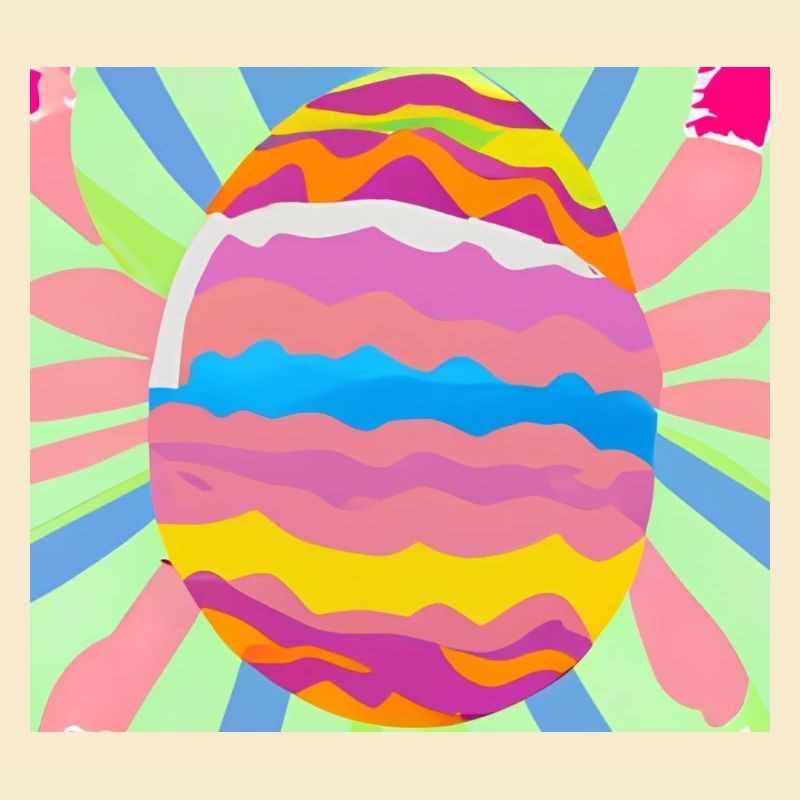 Colourful Easter egg
