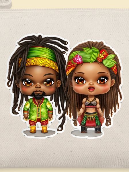 Rasta Mann und Rasta Frau