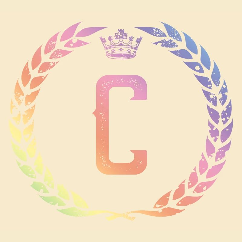 C Buchstabe Kranz
