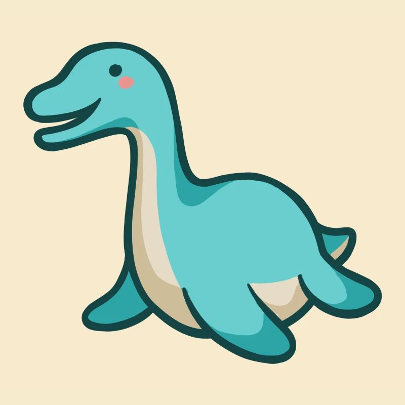 hugadino Plesiosaurus, Dino, süßer Dinosaurier
