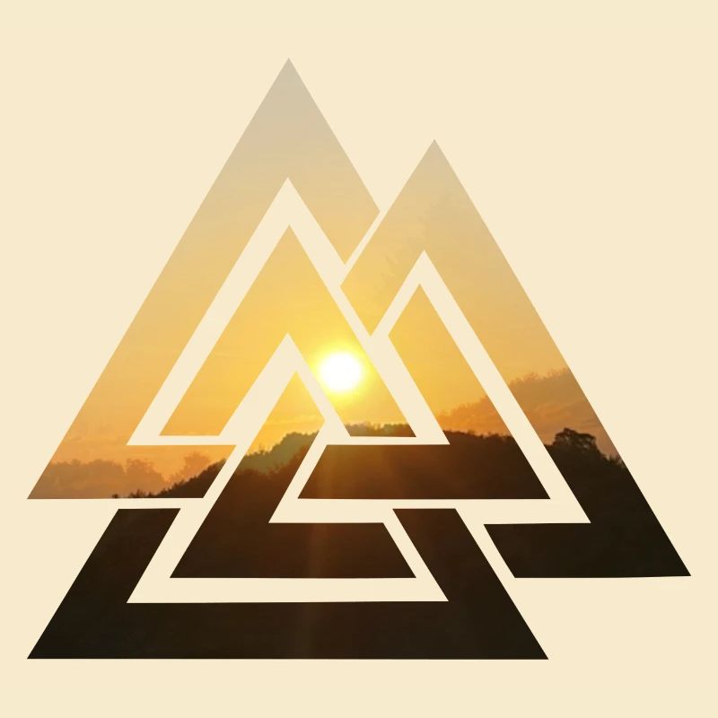 Valknut Wotansknoten Walhalla Sonne