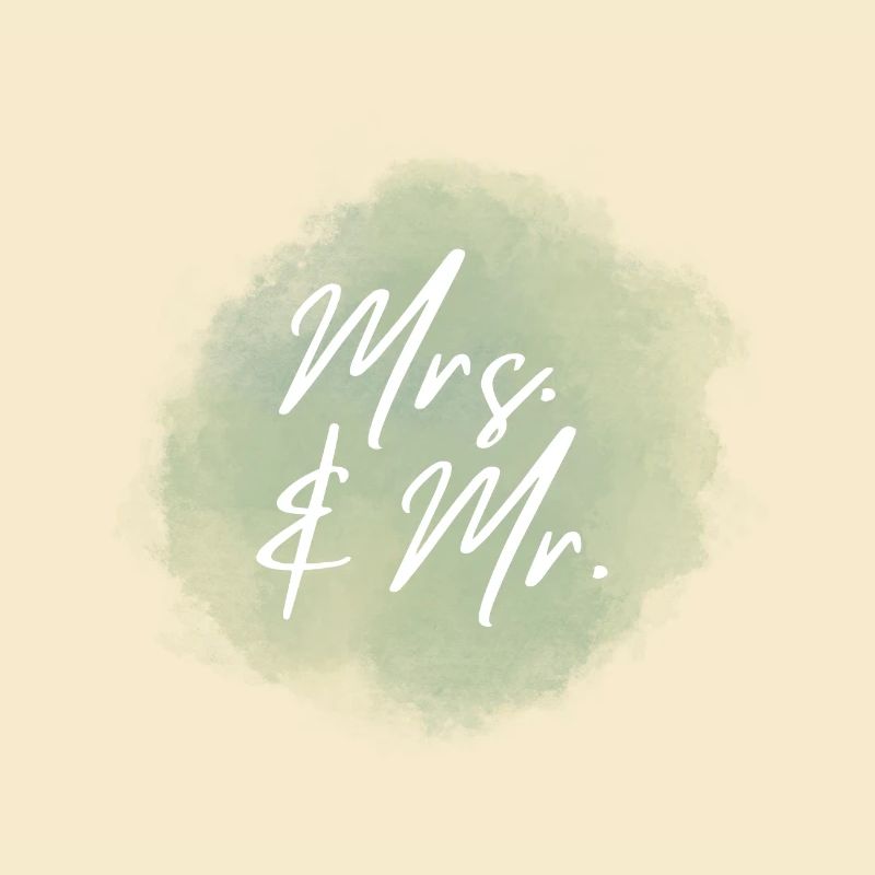 MRS. & MR. Hochzeitsprint