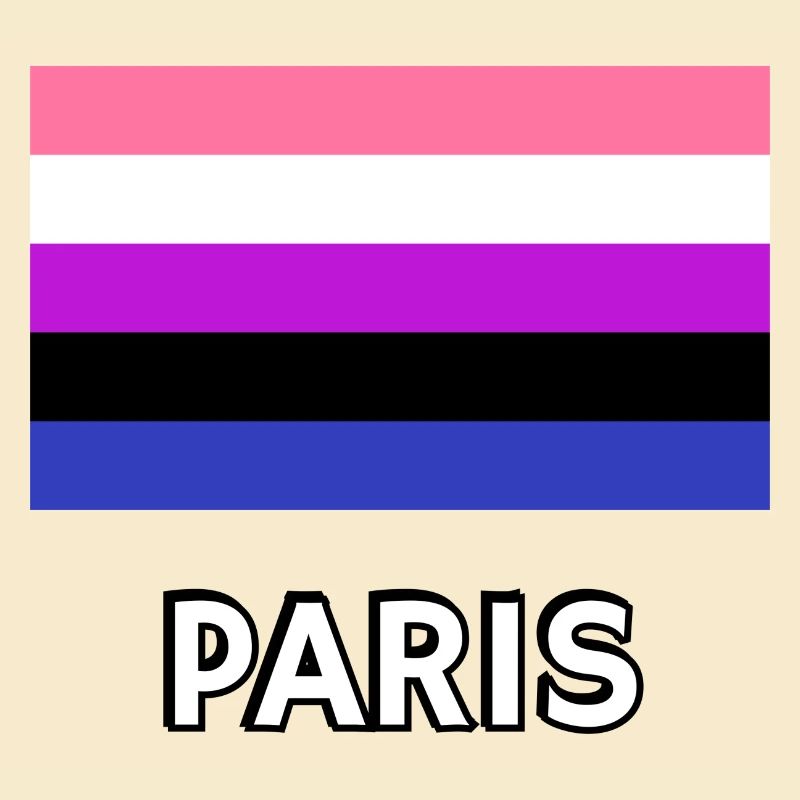 Genderfluid Pride Drapeau Paris