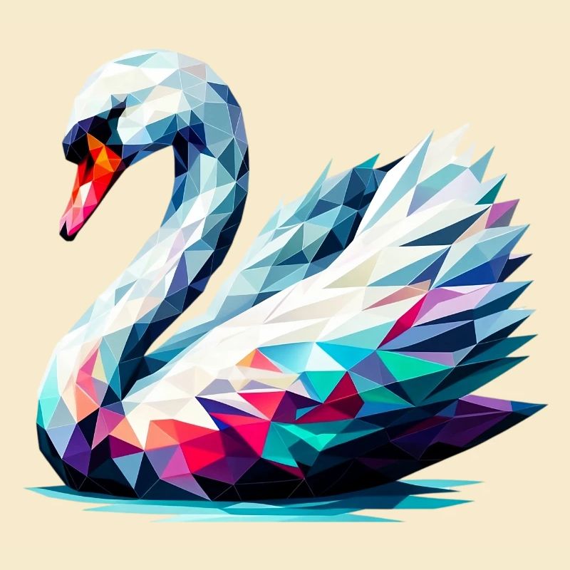 Polygonaler Schwan