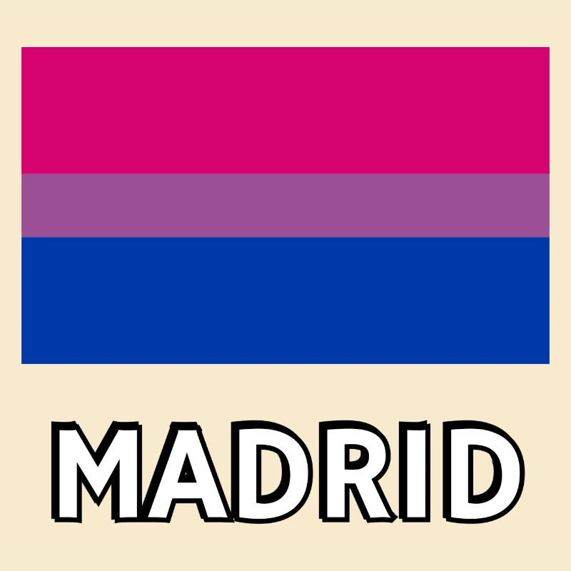 Drapeau de la Bi Pride Madrid