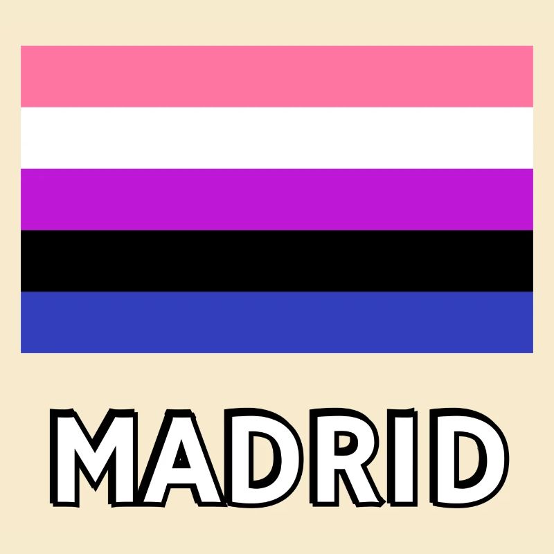 Genderfluid Pride Drapeau Madrid