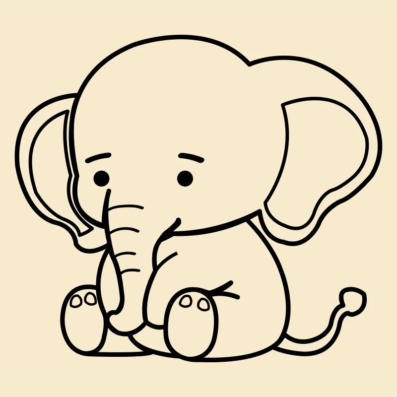 Éléphant mignon