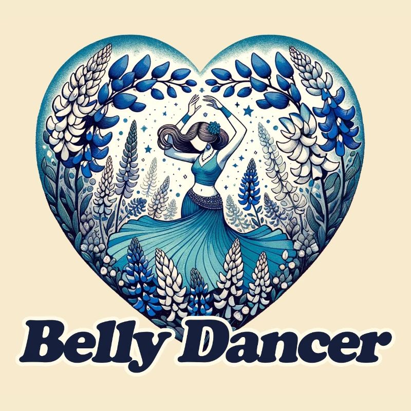 Fleurs Bleues Danseuse Ventre Hafla