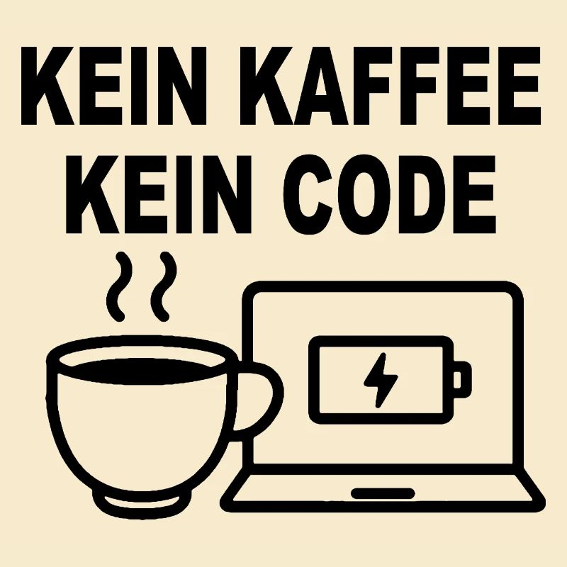 Kein Kaffee Kein Code - Conception de programmeur amusant
