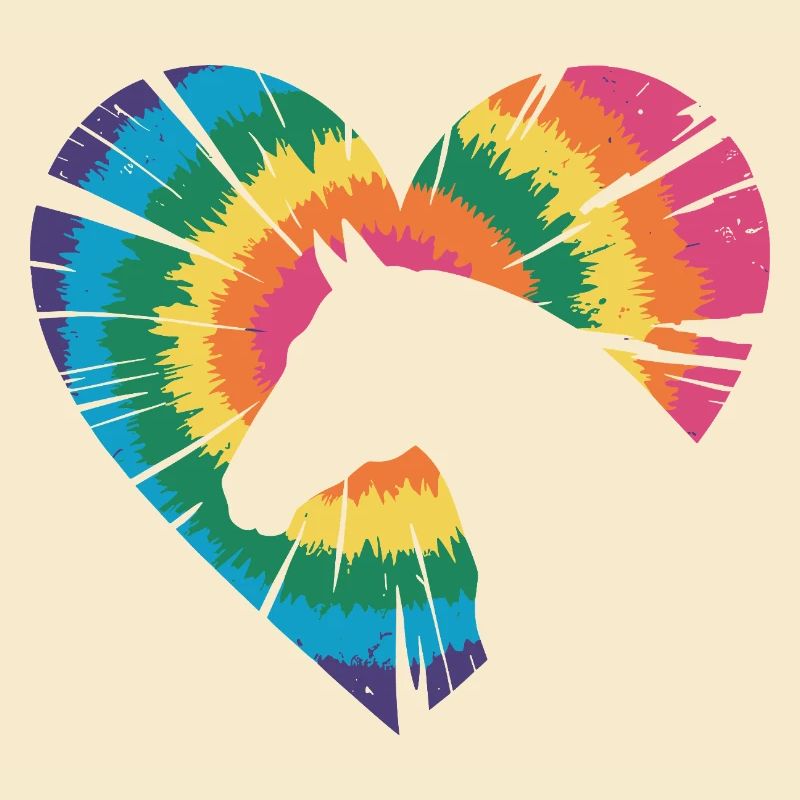 Tie Dye Pferd