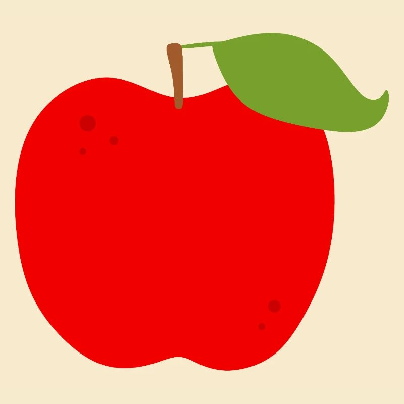 Lebendiger roter Apfel Illustration