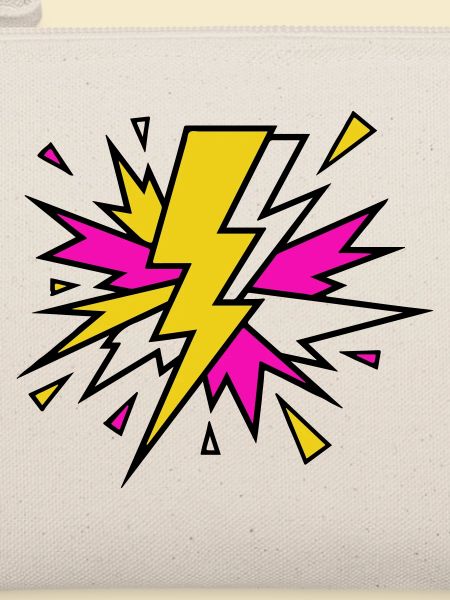 Gelber Strahl Neon-Explosion