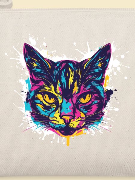 Katze Splatter Farbkleckse