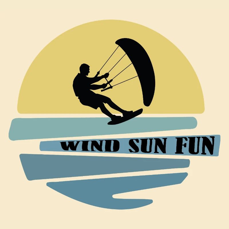 Wind Sonne Fun Kitesurfer