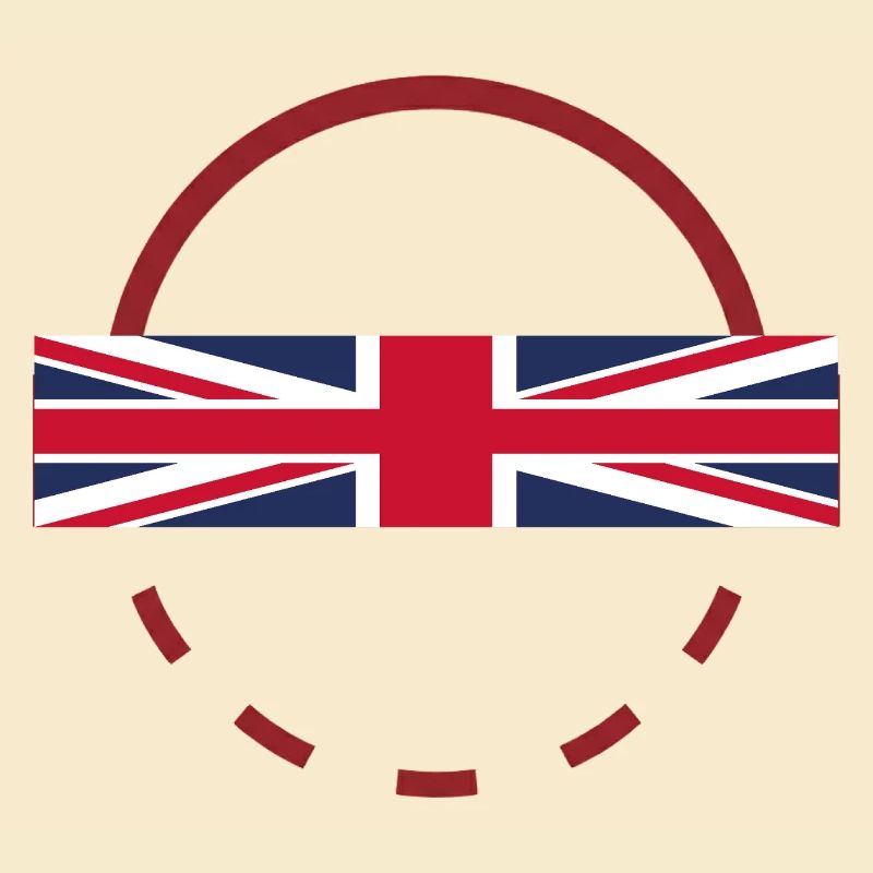 Union Jack Arc Print Abzeichen