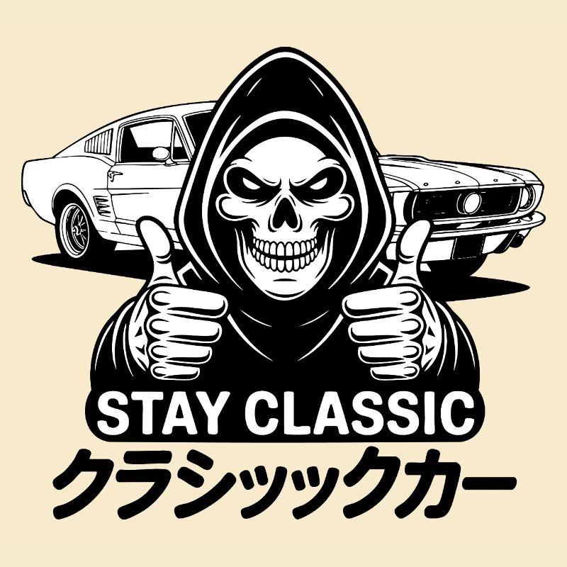 Stay Classic – Totenkopfkunst mit japanischem Oldtimer