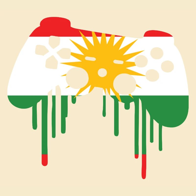 Kurdisch gaming flag