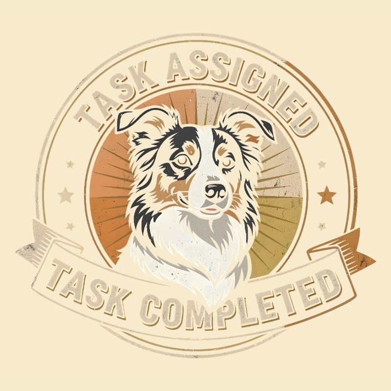 Task completed | Border Collie Badge