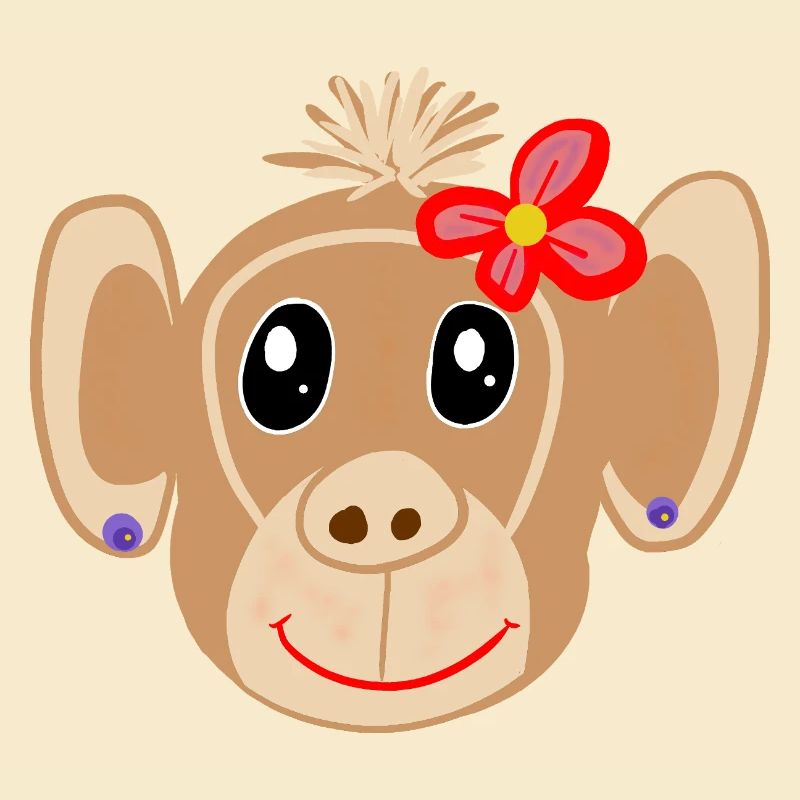 Affe Mädchen Affen Kinder