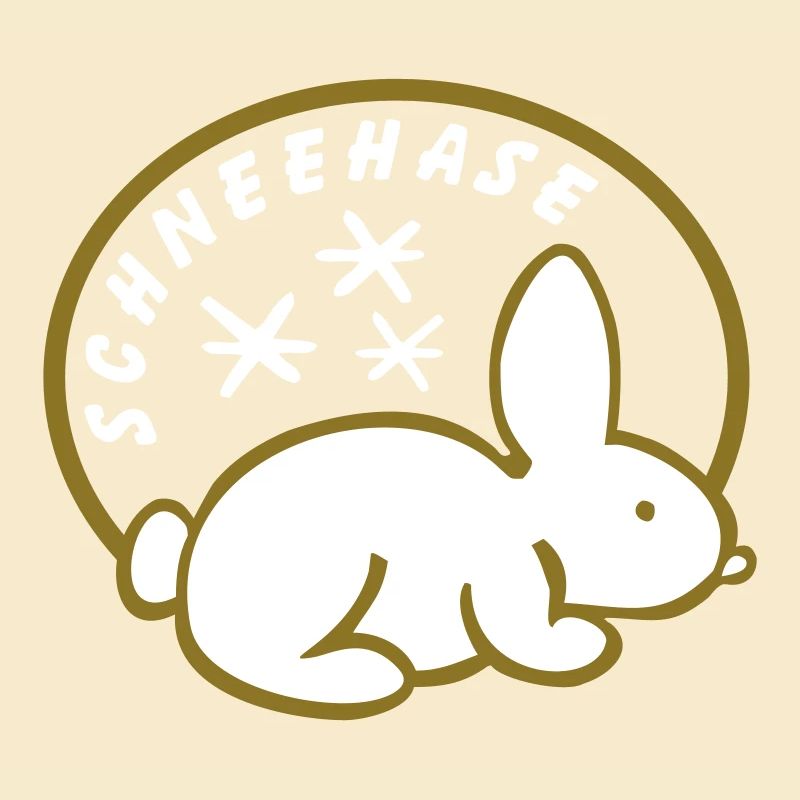 Schneehase 01 - 2farb