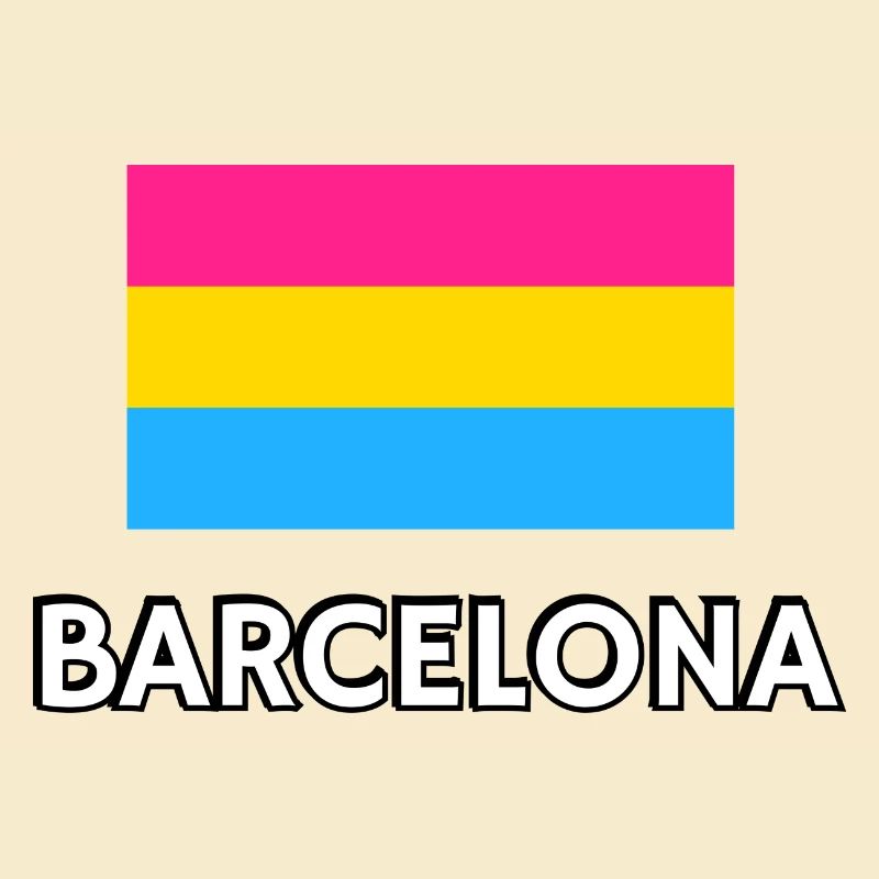 Drapeau de la Pan Pride Barcelone
