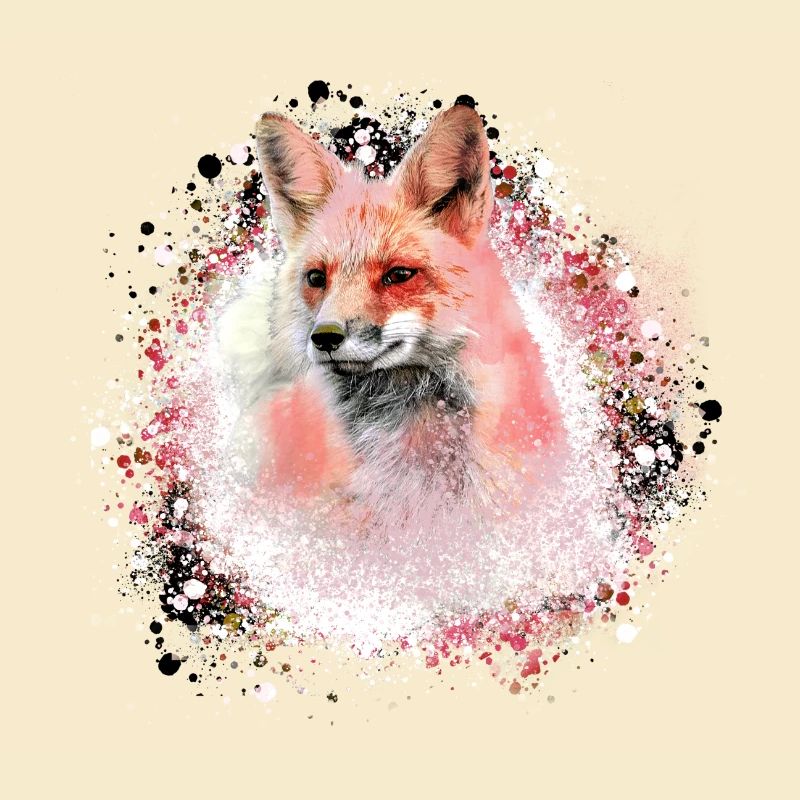 fuchs ,graffiti, painting,fox,watercolor