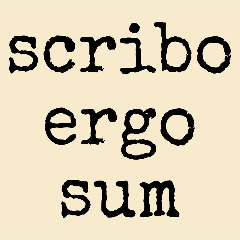 scribo ergo sum - ich schreibe also bin ich