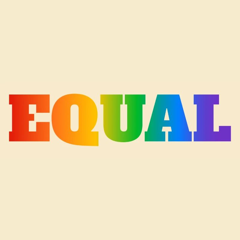 EQUAL RAINBOW TEXT