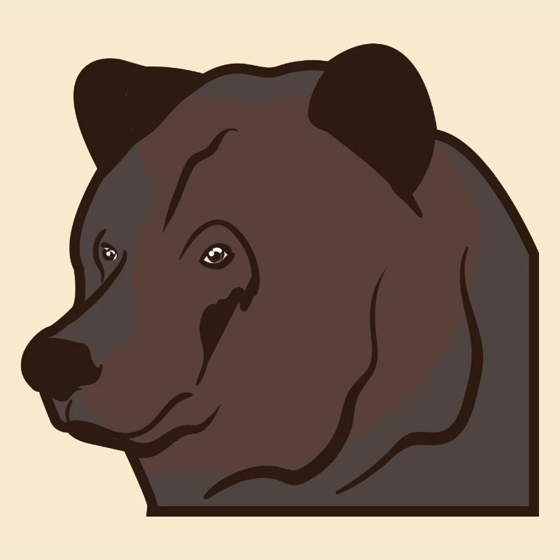 Tête d'ours ours brun