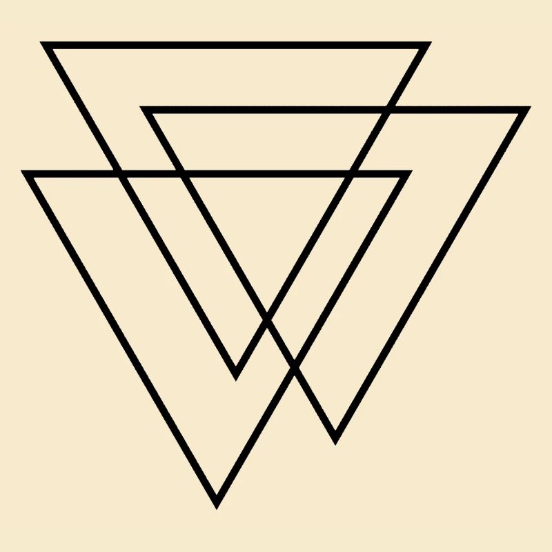 3D Triangles - Three Triangles - Three Triangles Design