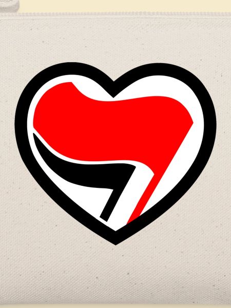 Antifa Logo in Herzform