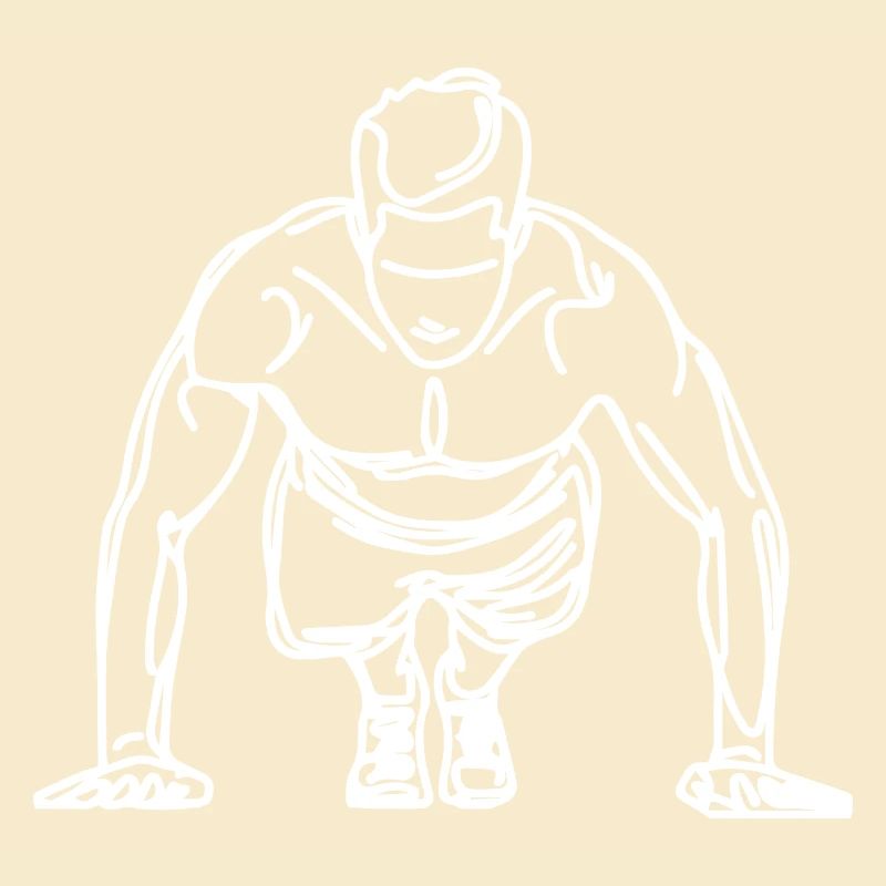 Bodybuilder Skizze