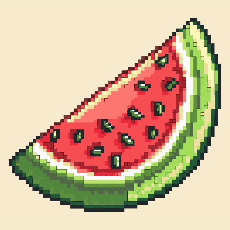 Pixel Wassermelone Slice