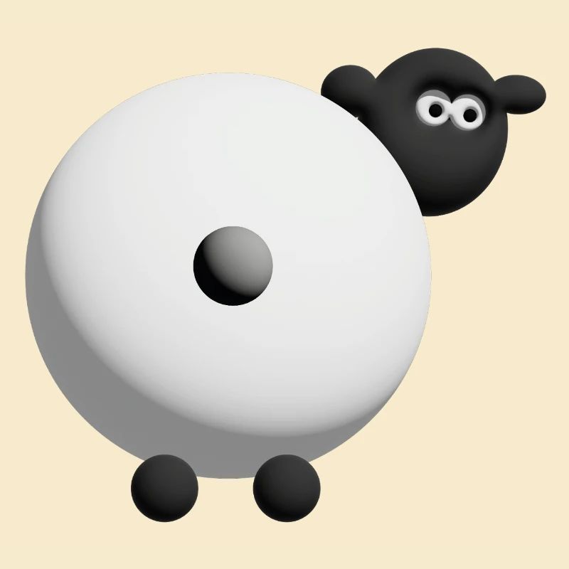 Sheep 3D Cuddle Design