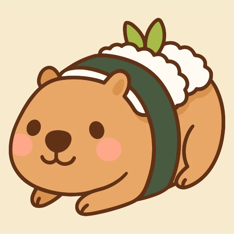Capybara Sushi – niedlich & lecker 🍣🦫