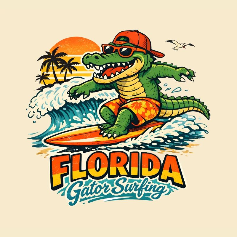Surfender Alligator in Florida