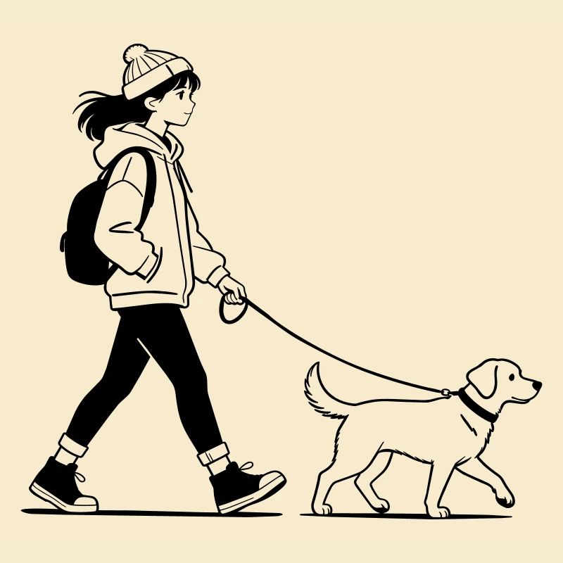 Gassi gehen mit dem Hund