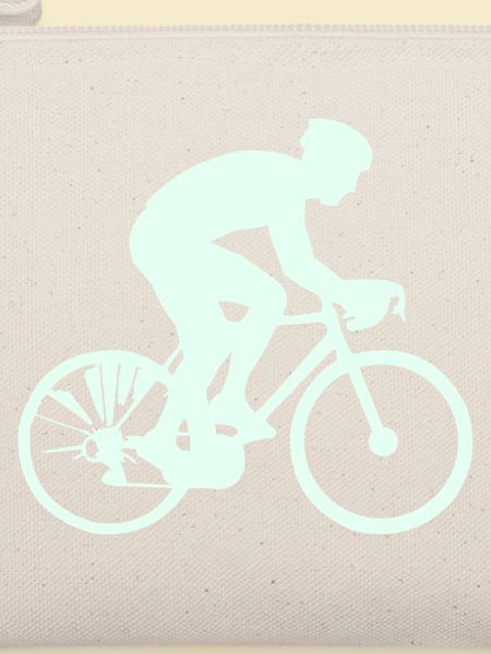 Radfahrer Silhouette Mint