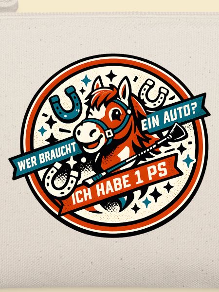 Pony PS Spruch Rund-Design