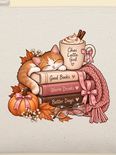 Katzenkuschelzeit: Bücher Tee Wärme