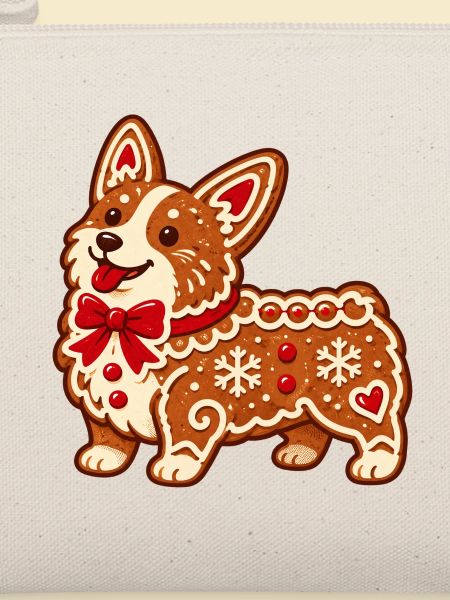 Lebkuchen-Corgi mit Schleife