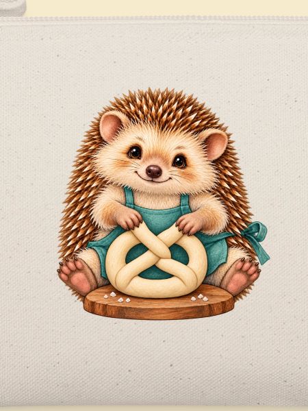 Igel formt eine Brezel